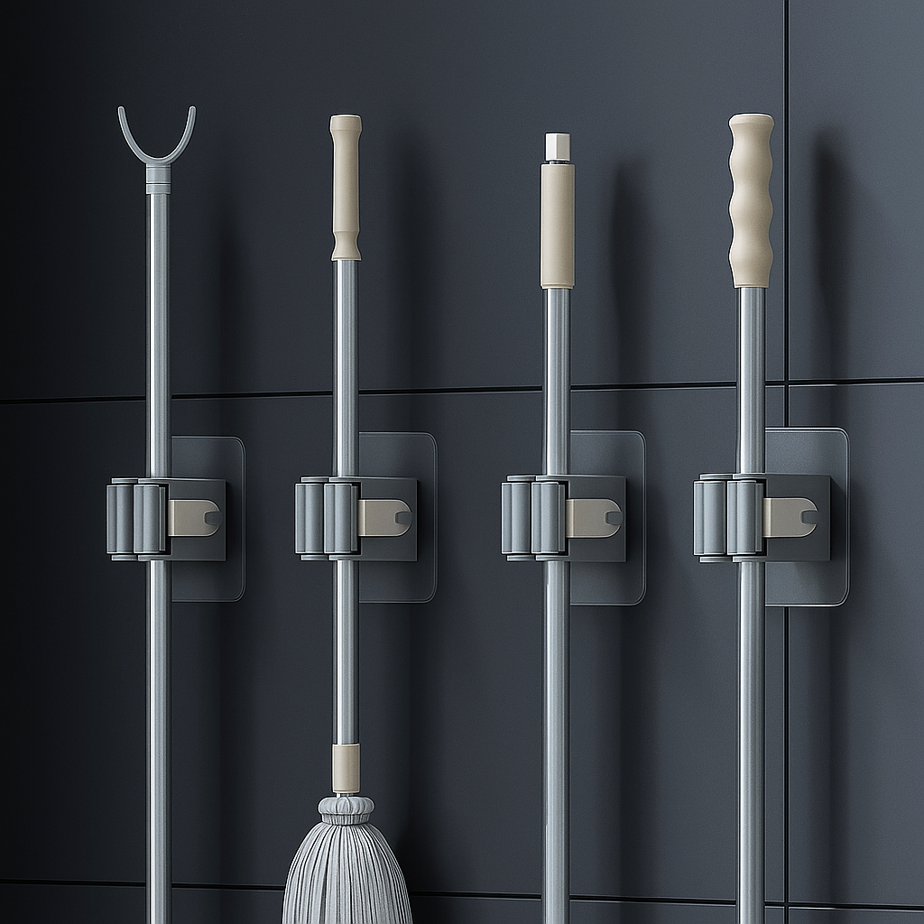Mop & Broom Wall Holder