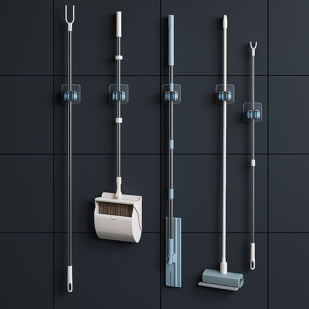 Mop & Broom Wall Holder